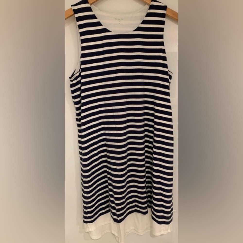 Garnet Hill Striped Sleeveless Dress